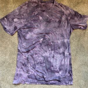 lululemon athletica Purple Tie-Dye Short Sleeve Tee
